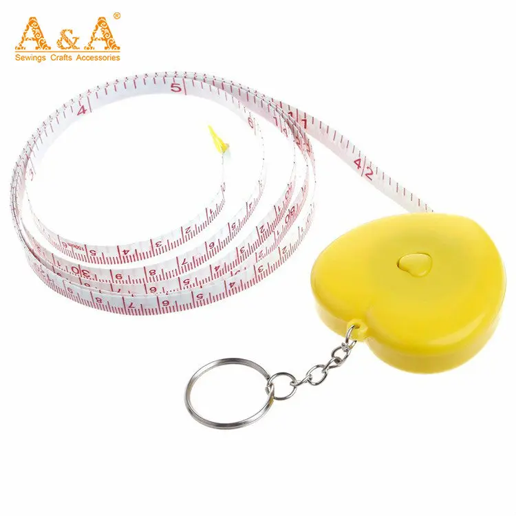 Promotional Gift 4.9ft 1.5m Mini Measure Tape,Keychain Retractable