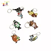 3d Dubai Pvc Hot Selling Diy Rubber Chicken Keychain Security Key Ring