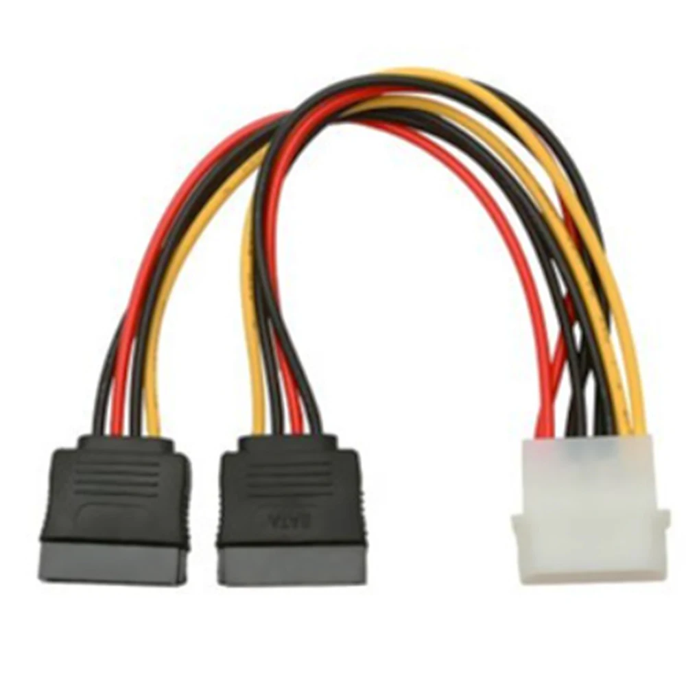 15p Sata To Ide Power Cable Computer Hard Drive Ide To 2 Sata Splitter