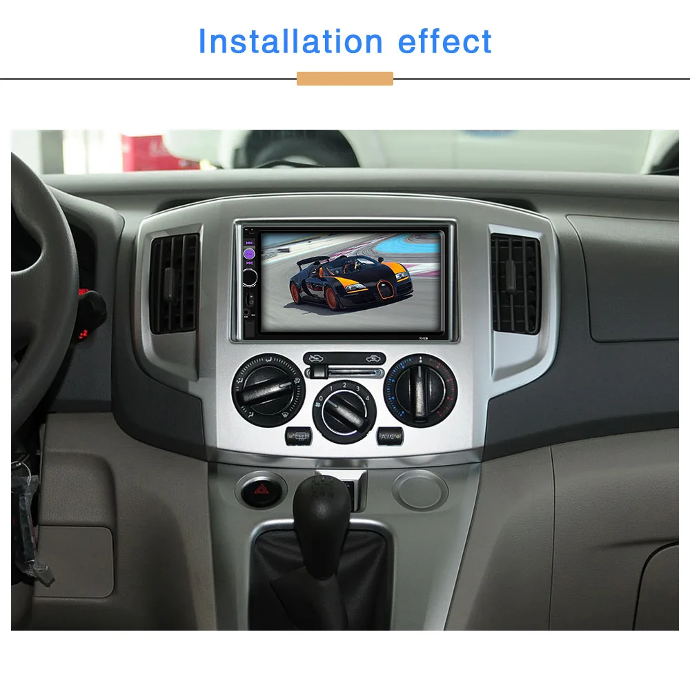 Hot Sale Model Car Video Format Universal 7inch Touch Screen Car Mp5