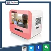 Pink mini photo printer ad device for photo booth kiosk