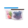 Large Reusable Leakproof Zipper Preservation Freezer sandwich Ziplock Cooking Fresh Zip Silicone Food Storage Bags With Timer