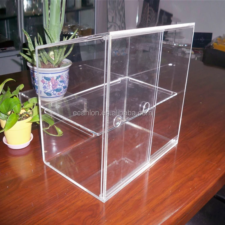 Disassembled Model Train Acrylic Display Cases,Black Base Clear Cover
