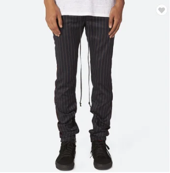 pinstripe track pants