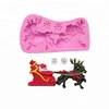 Hot Sale Santa Claus Christmas Serial Cake Decorating Tools Baking Mold Fondant Silicone Mold