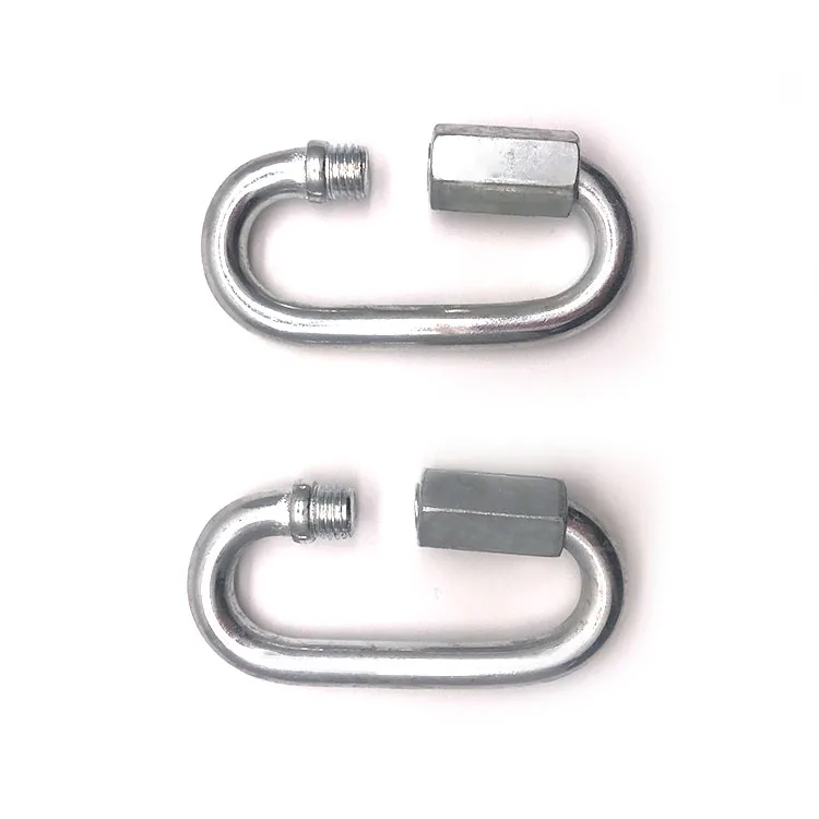 Carabiner Clips 7x70mm Stainless Steel Quick Link Kook Chain Rope Repair Link Marine Chain Safety Hook