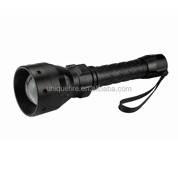 UniqueFire UF-1406 T50 50mm convex lens white LED 2x18650 batteries zoom hunting flashlight torch