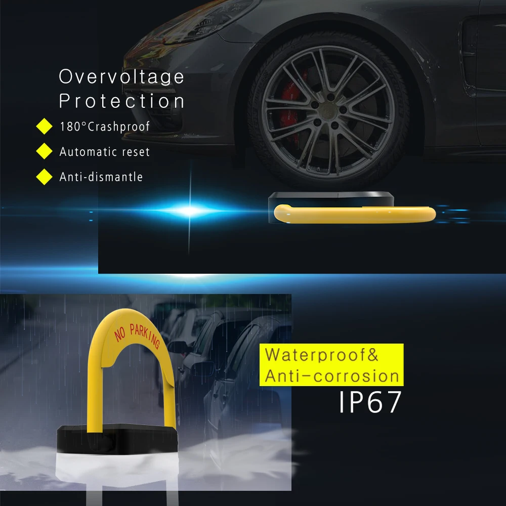 High Quality Automatic Parking Lock Waterproof Remote Control Car Parking Lock for Shared or Personal Use - ANKUX.COM