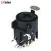 XLR And 6.35MM Dual Functions XLR Female Jack Socket Panel Mount Audio Jack 6.35mm Female Connector Speaker Plug