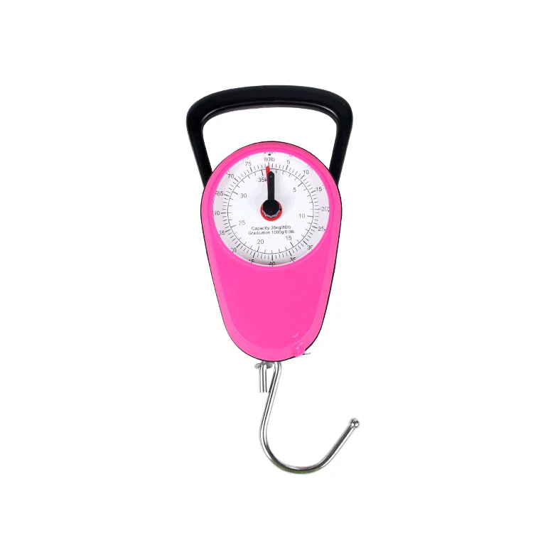 35kg Portable Hook Travel Handle Mechanical Weighing Fishing Luggage Scale  with Tape Measure - China Digital Scale, Portable Hanging Scale