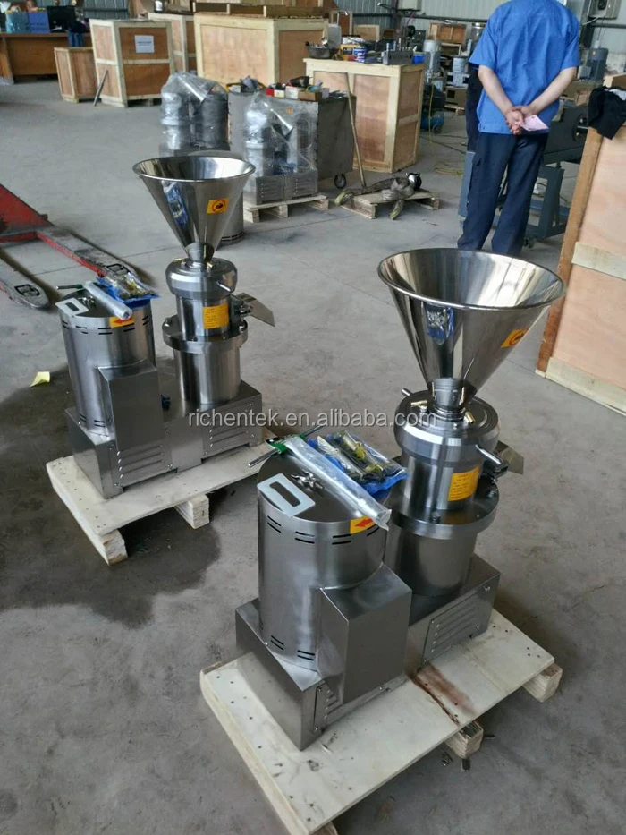 Automatic Almond Cocoa Roaster Rose Jam Grinder Pistachio Seseme Paste Grinding Peanuts Butter Making Machine Production Line