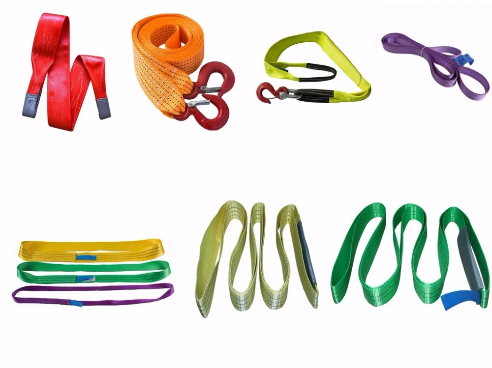 Construction Sling Color Code Polyester Duplex Lifting bing Belt