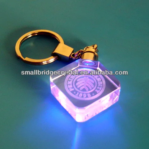 product personalized 3d laser engraved crystal glass keychain gifts-23