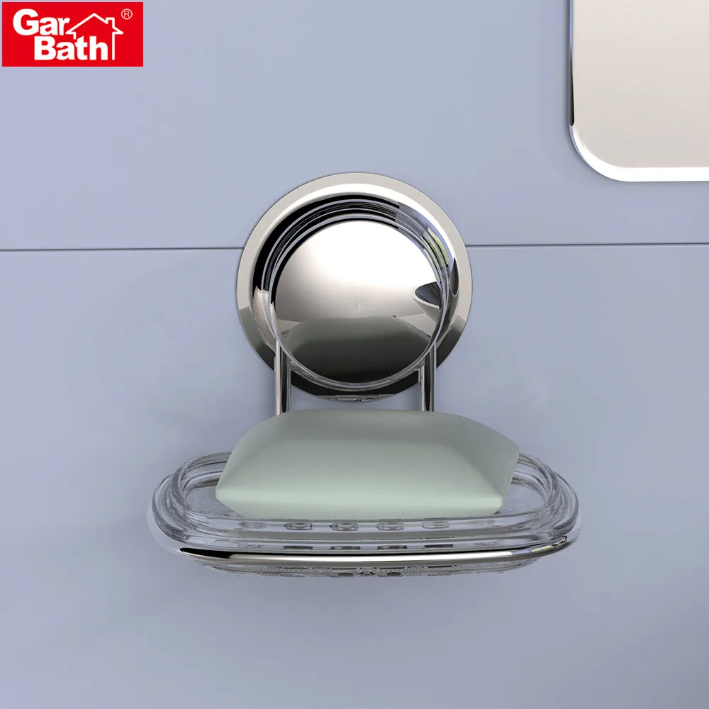 Wholesale Stainless Steel Suction Cup Plastic Acrylic Soap Dish