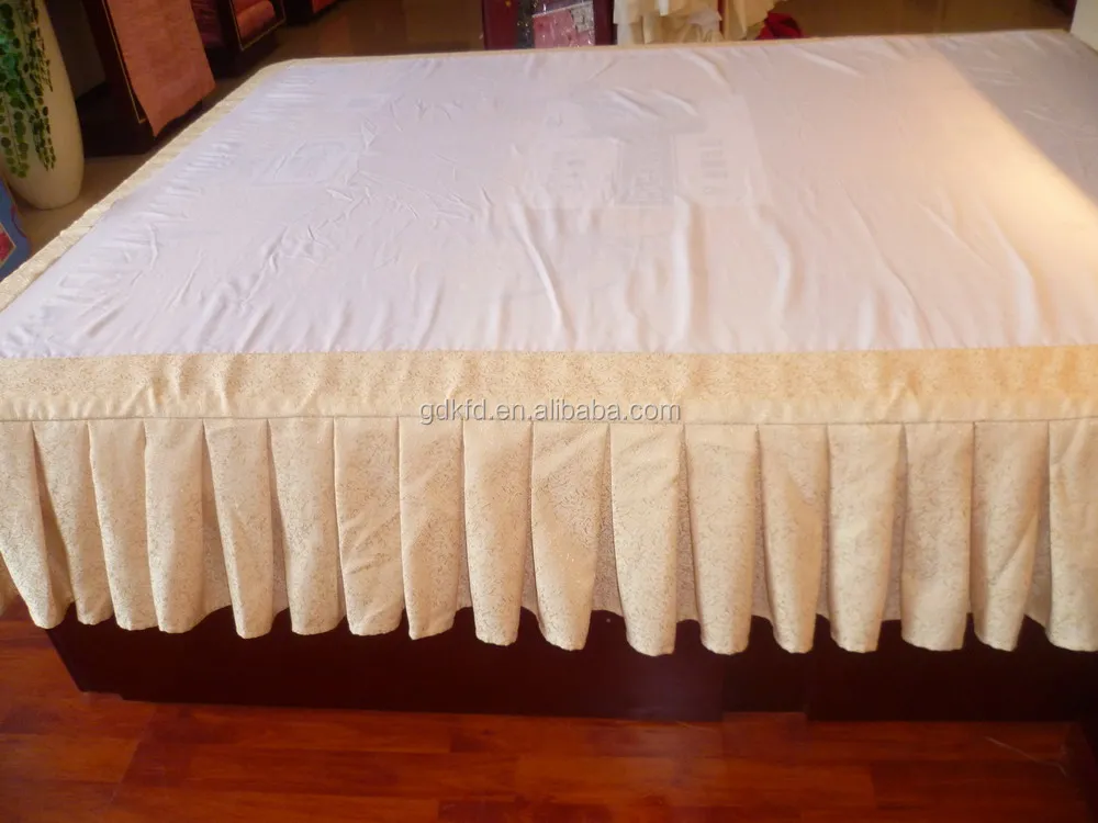 American Popular Style Hotel Bed Skirting With 5 Pleats Buy American