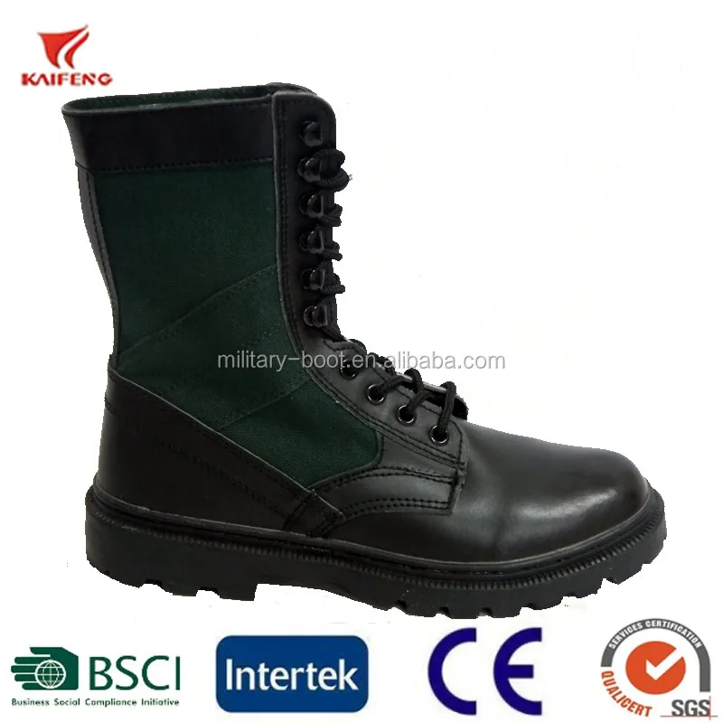 green canvas boots