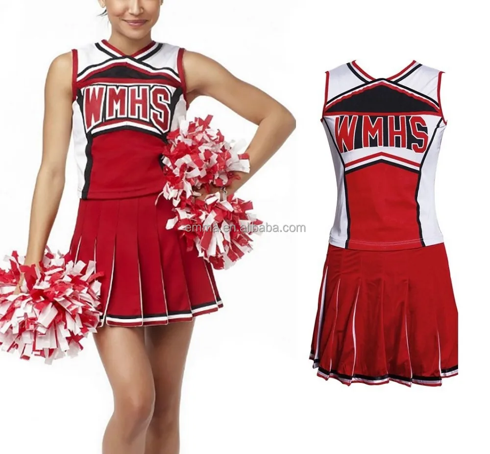 New High School Cheer Musical Glee Baseball Cheerleader Costumes Outfit