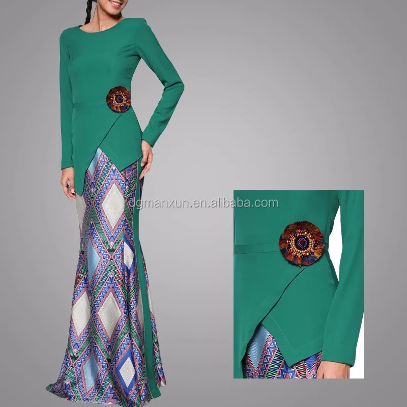 Fashion Malaysia Suits Latest Print Designs Arabic Baju Kurung Modern Ethnic Wear Wholesale Online Buy Malaysia Suits Ethnic Wear Baju Kurung Product On Alibaba Com
