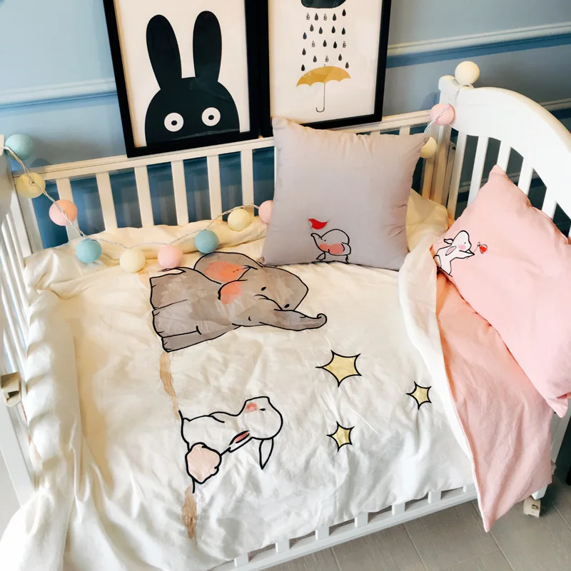 girl cot bumper
