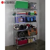 NSF 6 Layer Heavy Duty Commercial Warehouse Steel 4 Foot Workshop Wire Shelving Unit Rack with 3" Screw Rubber Wheels