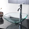 Outdoor Glass Vessel Wash Basin Sinks Crystal Coloured Bathroom Basins