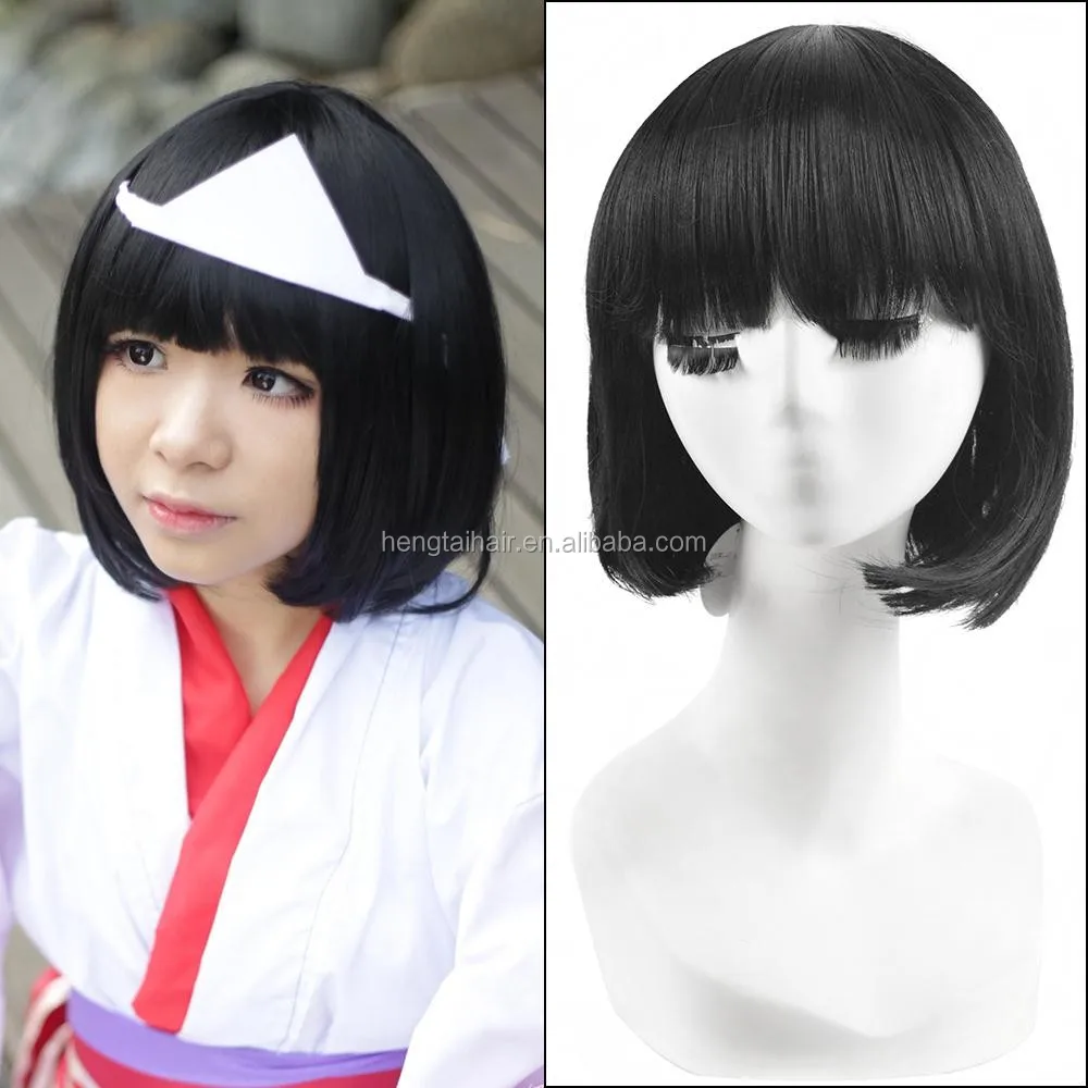 30 Cm Hitam Pendek Lurus Potongan Rambut Anime Noragami Nora