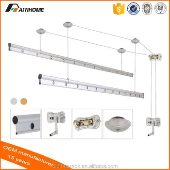 Mechanical Ceiling Clothes Drying Rack Lifting Hanging Clothes Dryer Rack Buy Clothes Hanger Rack Clothes Drying Rack Ceiling Clothes Rack Wholesale
