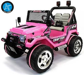pink 12v jeep