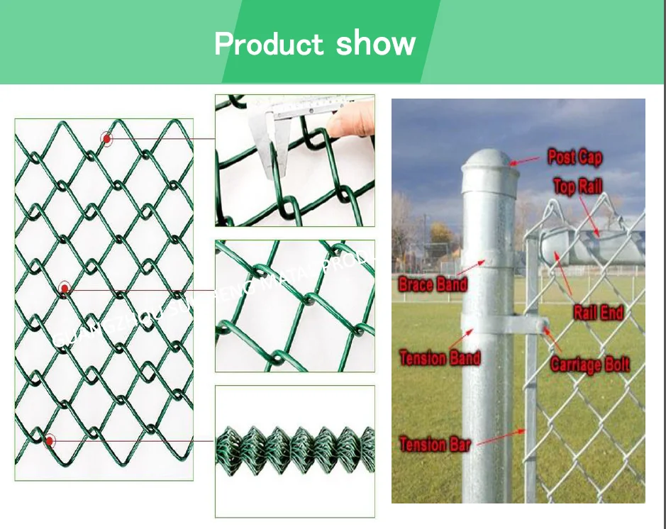 Galvanized Square Mesh Cyclone Wire Fence Price Philippines Buy