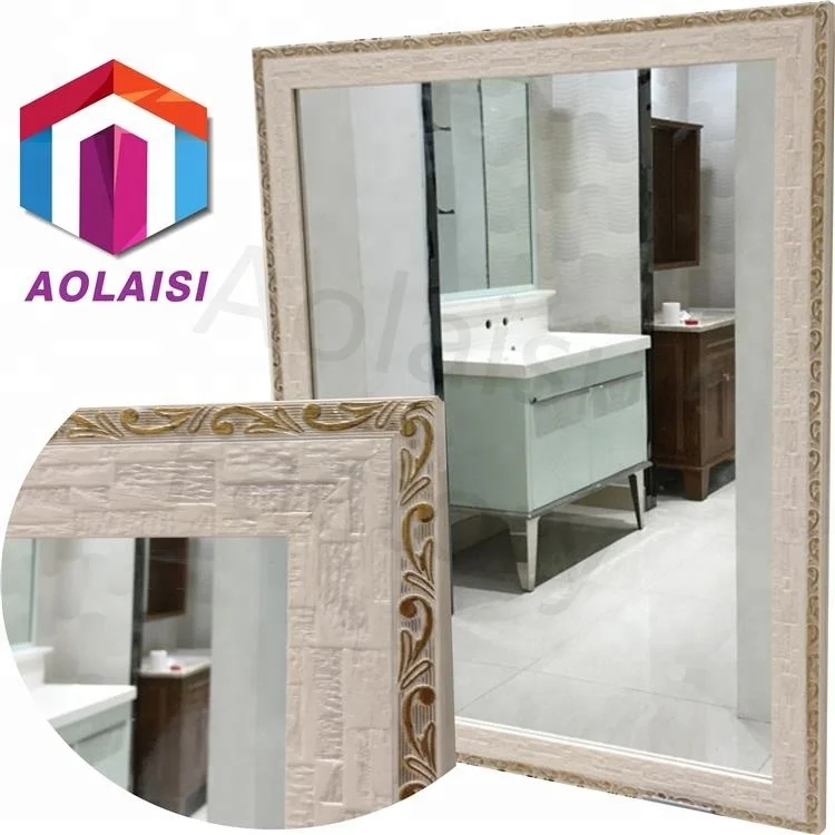 Pvc Framed Glass Mirror A8040 Buy Beveled Pvc Framed Bathroom Glass