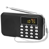 portable torch radio tf card mp3 player am fm radio with long antenna