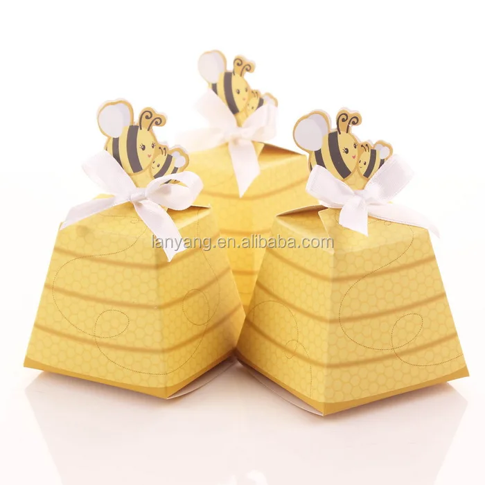 Yellow Honey Bee Diy Favour Box With Ribbons Gift Bo Yellow Honey Bee Diy Favour Box With Ribbons Gift Bo Christening Chocolate Thank