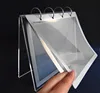 clear plastic calendar stand,perspex table calendar stand