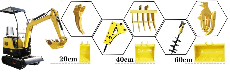 factory direct 1ton chinese mini excavator for sale