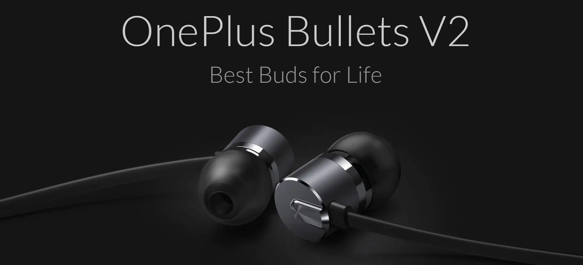 Original Oneplus Bullets V2 Headphone With Mic Best Noise Cancelling In