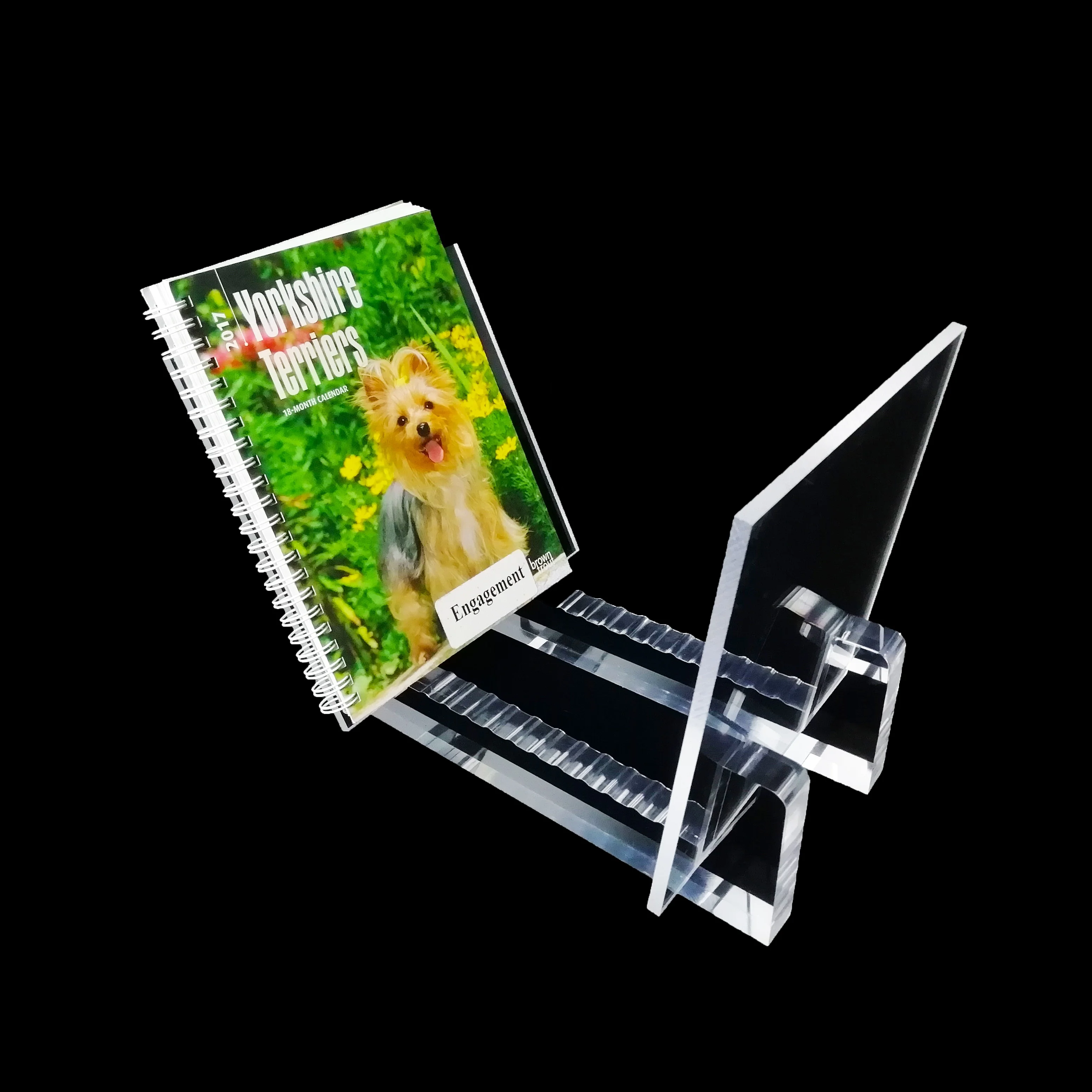 Clear Acrylic Vinyl LP DVD Storage Stand Modern Desktop Design