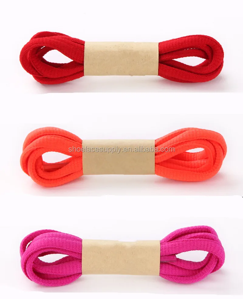 red oval shoelaces