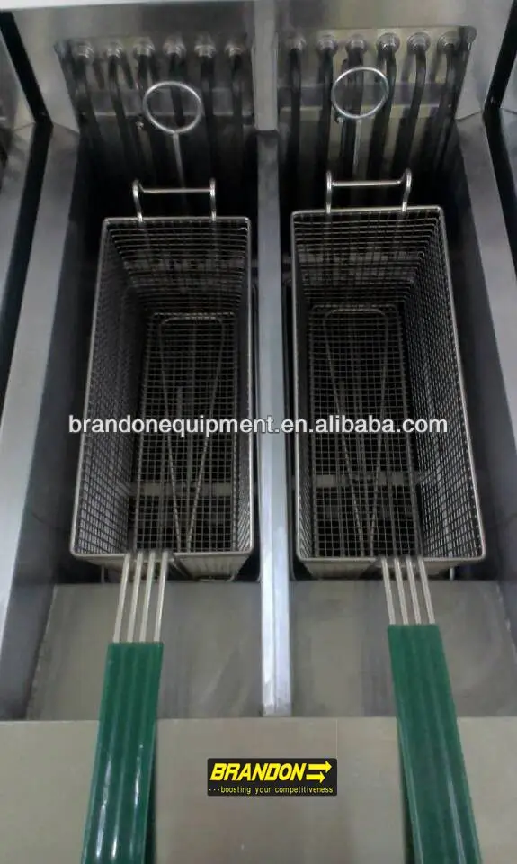 High Quality Upright Deep Fat Electrical Fryer With Drain Oil