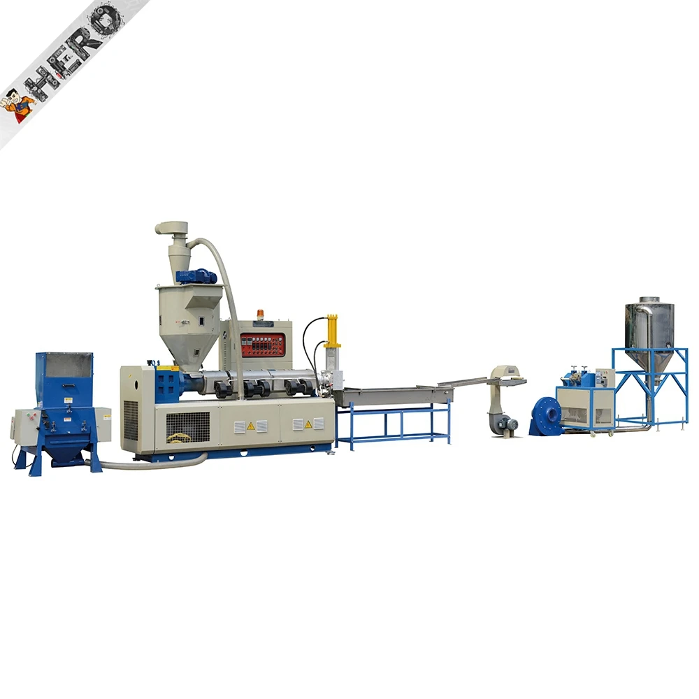 PE Waste Film Water Cooling Plastic Recycling Machine extruder machine plastic recycling