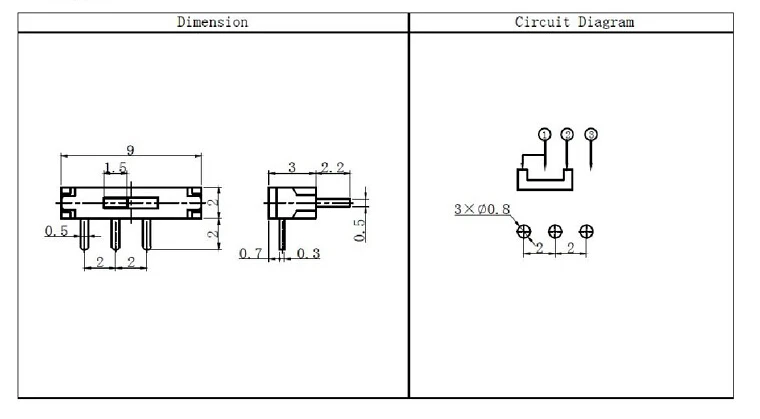 Ss05 Miniature Slide Switch 12v - Buy Miniature Slide Switch 12v ...