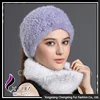 CX-E-39A 2016 Winter Fashion Knit Mink Fur Head Band