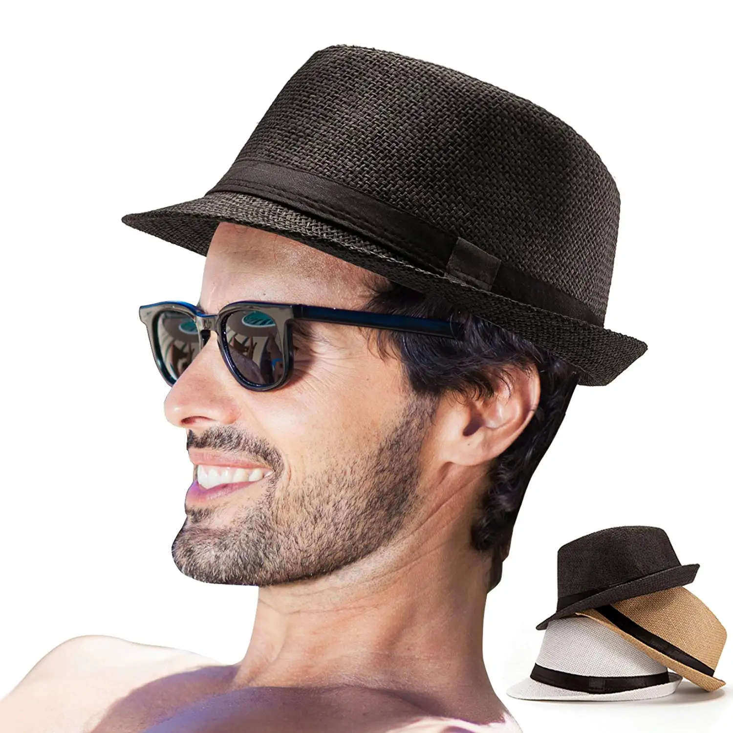 mens beach fedora hats