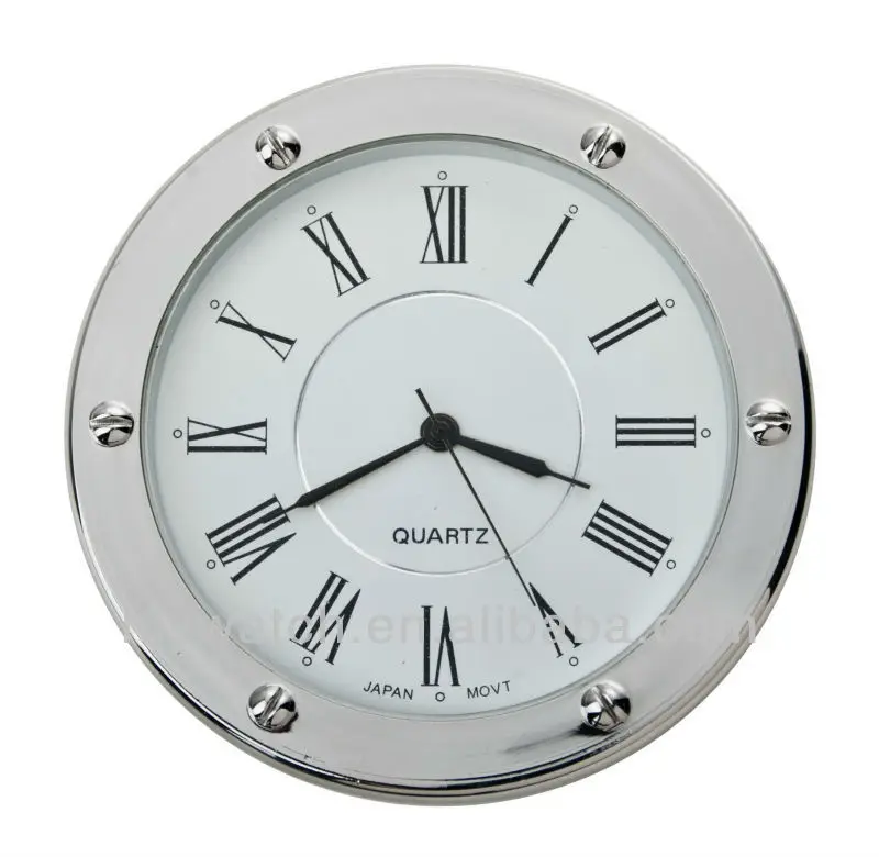 Roman Index Decorative Insert Clock With Quartz Movement,Fancy Rivets