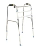 Powder Coated Steel Frame Anti Slip Deluxe Folding Patient Walker Elderly Walking Aid for disable with locker