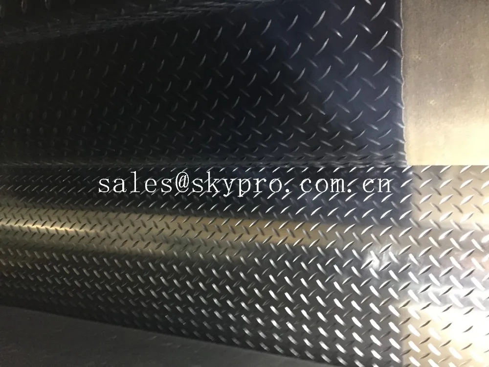 Anti Fatigue Diamond Thread Rubber Matting 3mm Thickness Nr Sbr