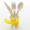 6.5 inch Wooden Disposable Cutlery/Wooden Honey Spoon/Wooden Fork