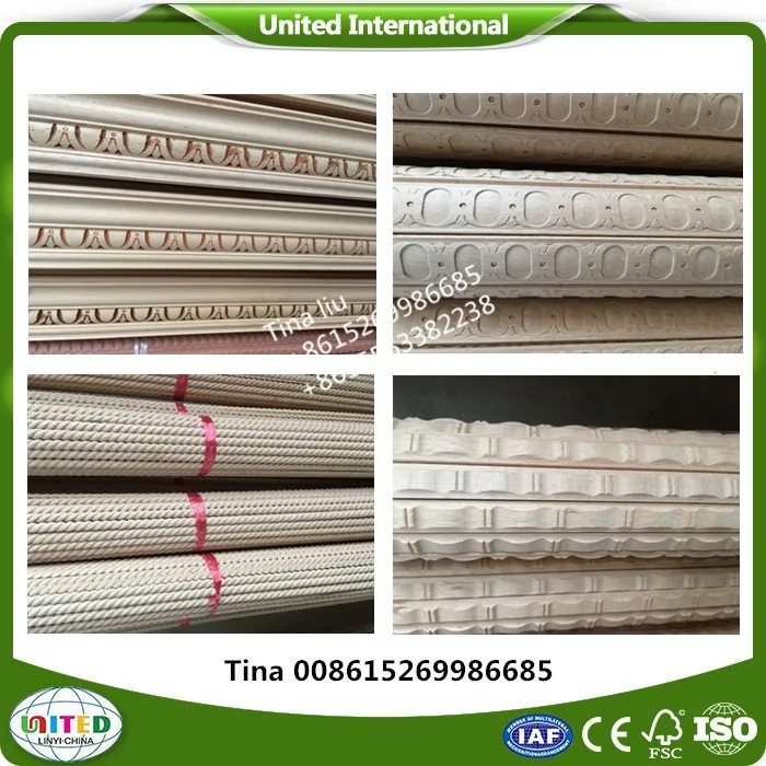 antique decorative solid wood carving ceiling moulding