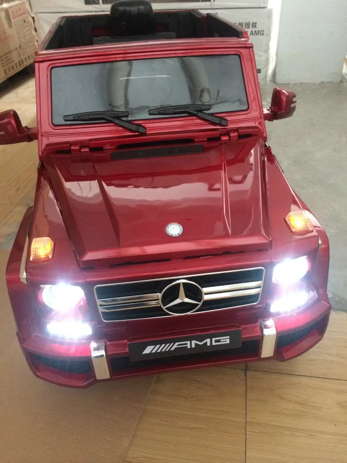 Büyük Araba Binmek 12 V Mercedes Benz G63 Lisanslı Çift Kapı Açık Pilli ...