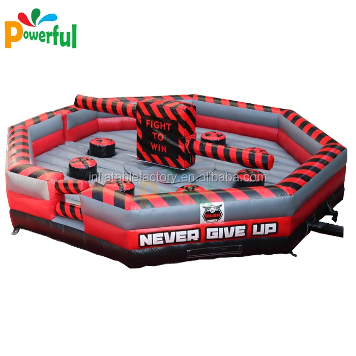Outdoor wipeout sweeper meltdown game inflatable wipeout for sale