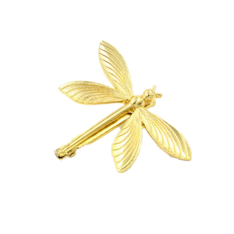 Trendy Gold Color Dragonfly Hairpins Wedding Hair Accessories